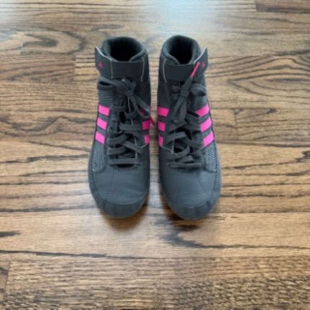 adidas HVC 2 Wrestling Shoes Black Pink Youth 5 Women’s 6